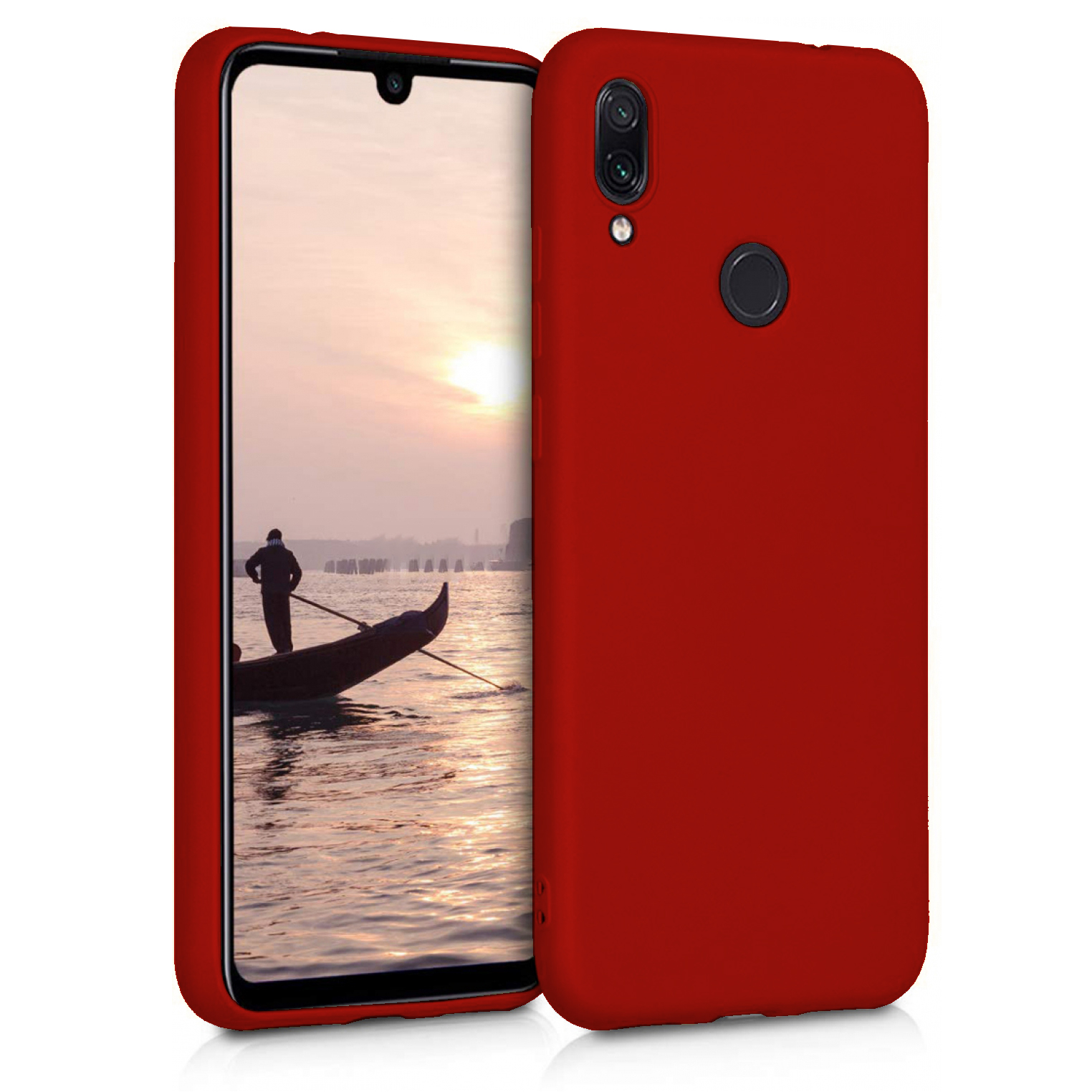 Huawei%20P20%20Kılıf%20FitCase%20PremiumS%20Silikon%20Arka%20Kapak-Bordo