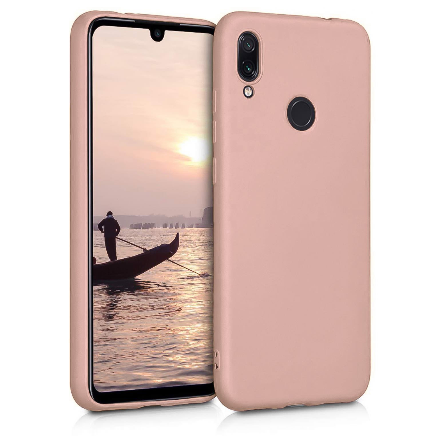 Huawei%20P20%20Kılıf%20FitCase%20PremiumS%20Silikon%20Arka%20Kapak-Rose%20gold