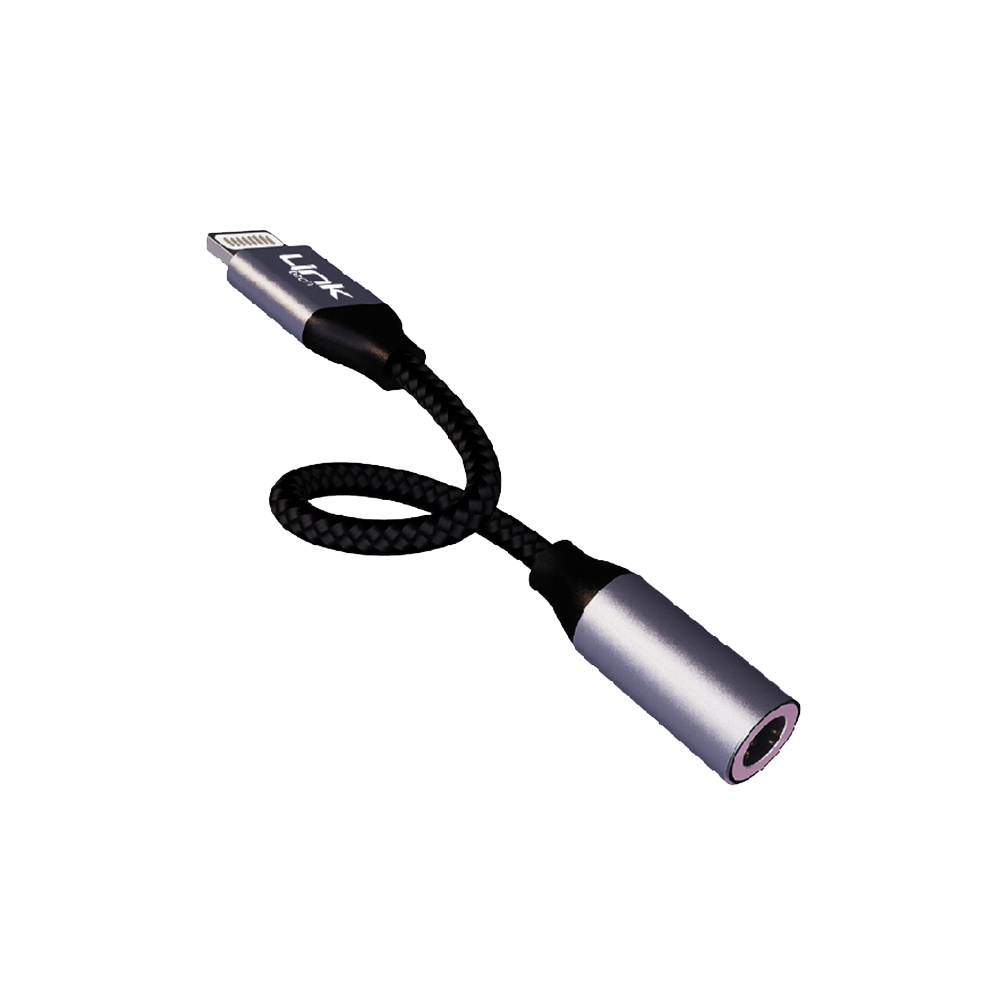 LinkTech%20A199%20iPh%20Lightning%20-%203.5mm%20Tak-Çalıştır%20Kulaklık%20Kablosu-Mor