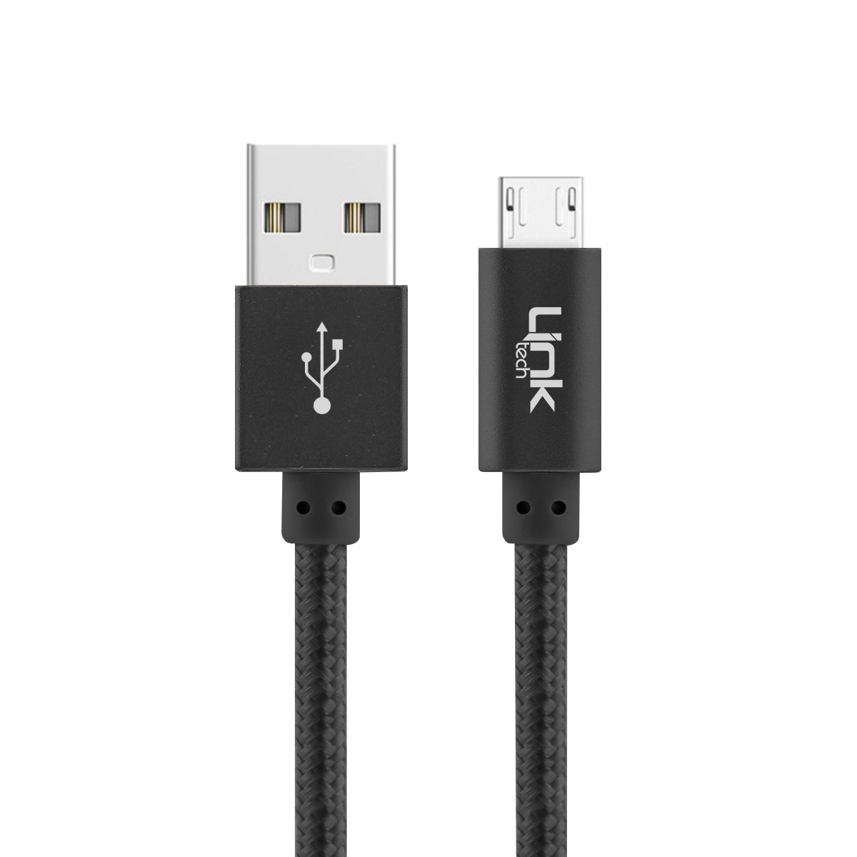 LinkTech%20K542%20Micro%20USB%20Örgü%20Metal%2030cm%20Kısa%20Şarj%20Kablosu