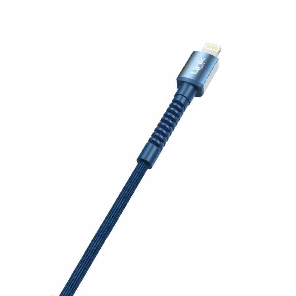 LinkTech%20K550%20Lightning-USB%20Metal%20Başlı%20Data/Şarj%20Kablosu%203A%201mt-Mavi