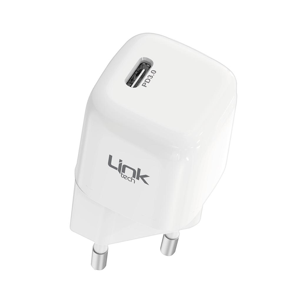 Linktech%20G821%20Supper%20Silicon%20Tech%2020W%20PD%20USB-C%20Seyahat%20Şarj%20Aleti%20Lightning%20Kablo%20Set%20Beyaz