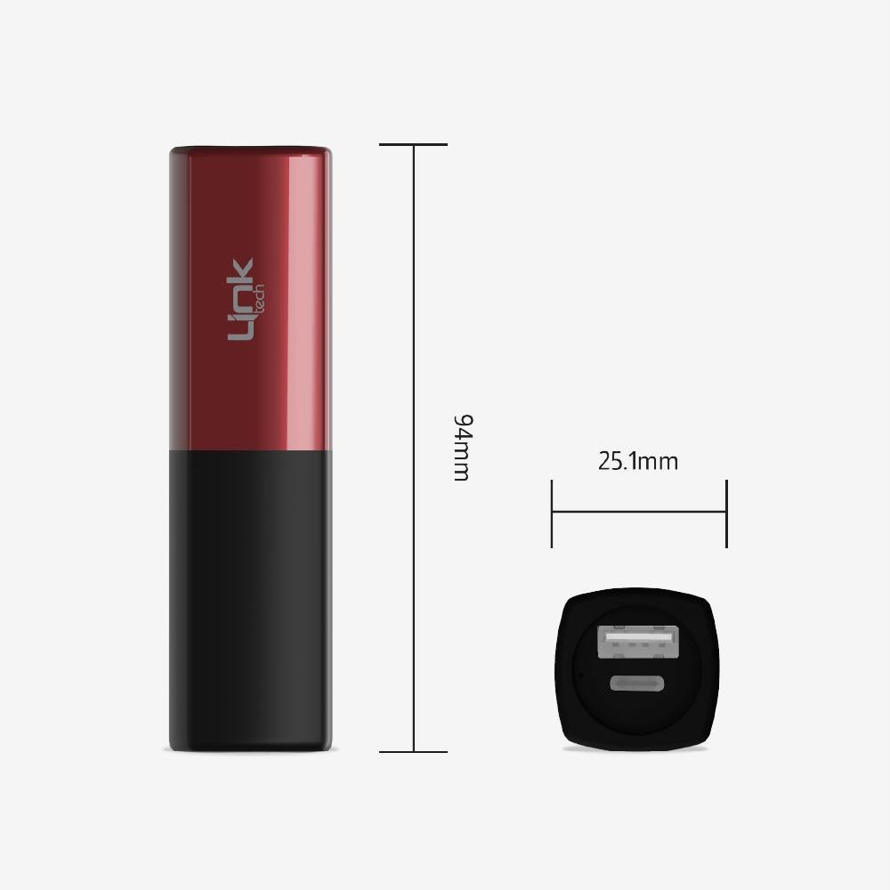 LinkTech%20LP5%205000%20mAh%20Mini%20Powerbank%20Taşınabilir%20Şarj%20Cihazı-Kırmızı