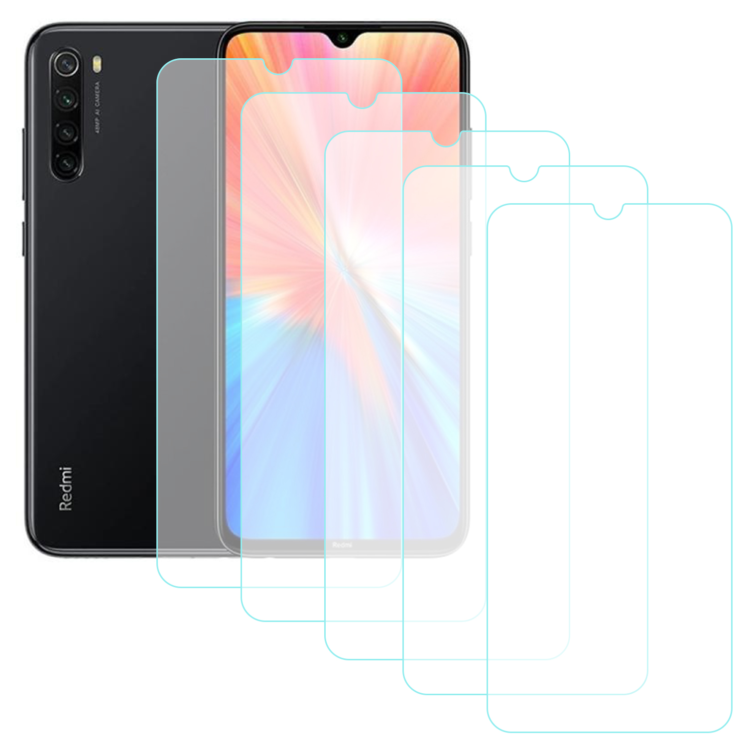 Notech%20Xiaomi%20Redmi%20Note%208%20Temperli%20Cam%20Ekran%20Koruyucu%205li%20Eko%20Paket