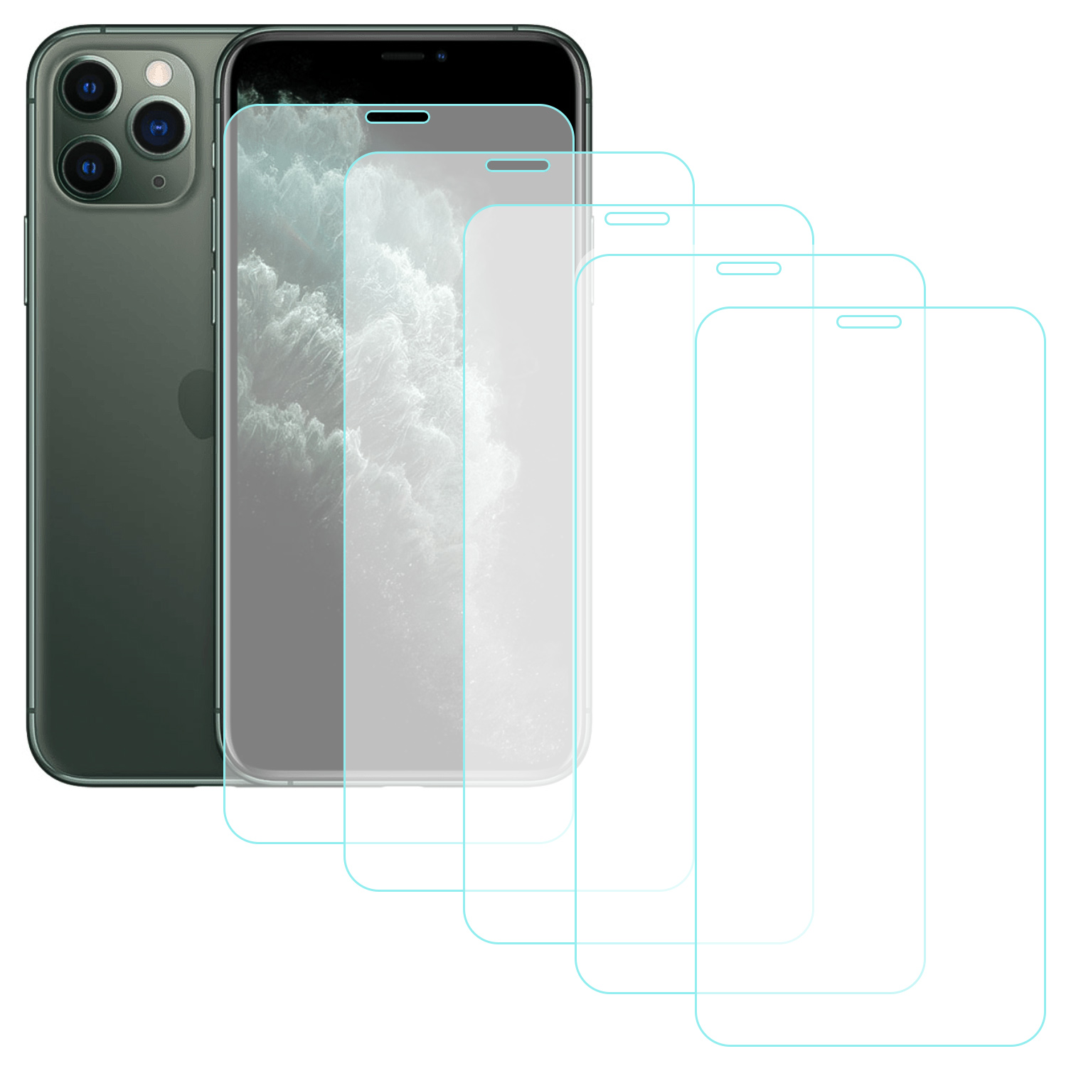 Notech%20iPhone%2011%20Pro%20Temperli%20Cam%20Ekran%20Koruyucu%205li%20Eko%20Paket