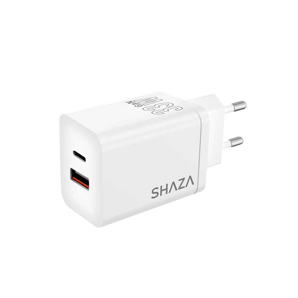 Shaza%20SG2501%2033W%20USB%20QC3.0%20+%20Type-C%20PD%20Şarj%20Adaptörü