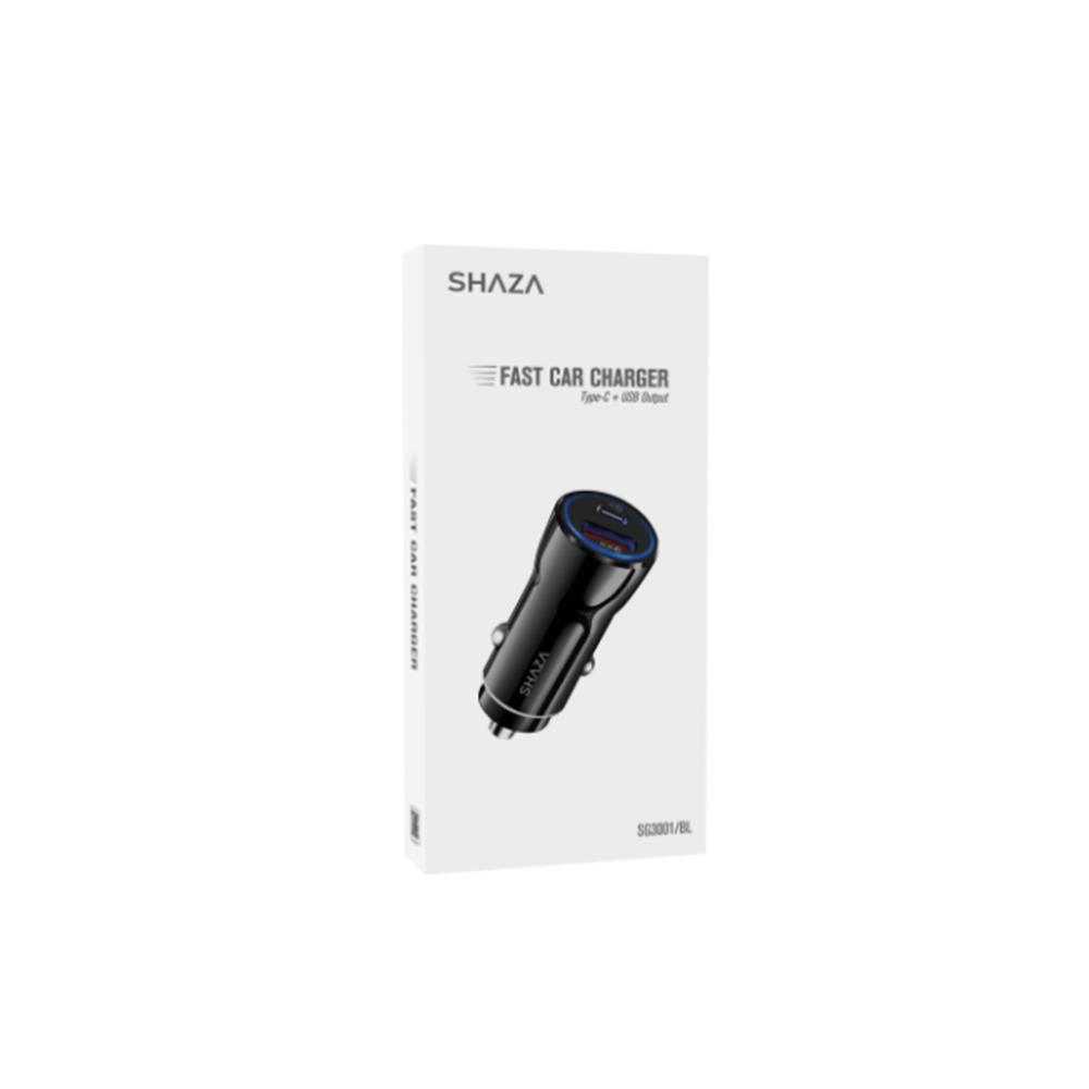 Shaza%20SG3001%20PD20W%20Type-C%20+%20QC3.0%20USB%20Araç%20İçi%20Şarj%20Adaptörü