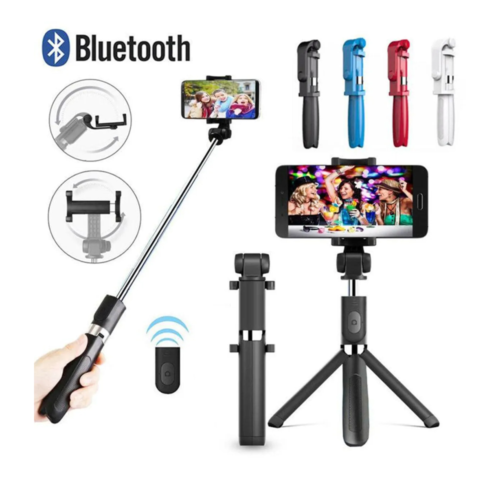 Notech%20SLF-L01%20Selfie%20Stick%20360%20Derece%20Dönebilen%20Bluetooth%20ve%20Tripod%20Özellikli%20Kırmızı