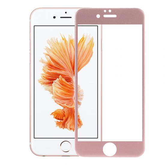 Bufalo iPhone 6-6s Kavisli 4D Cam Ekran Koruyucu Rose Gold