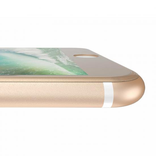 Bufalo iPhone 6-6s Kavisli 4D Cam Ekran Koruyucu Gold