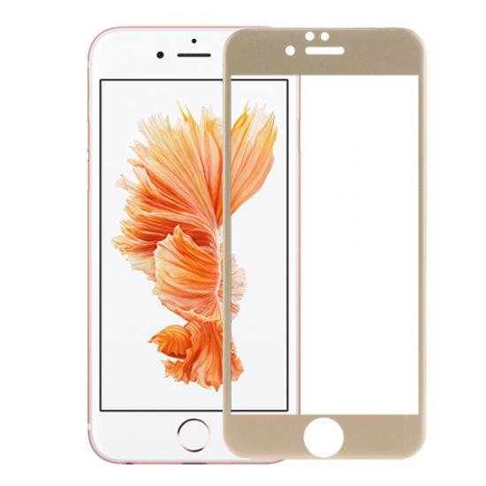 Bufalo iPhone 6 Plus/6s Plus Kavisli 4D Cam Ekran Koruyucu Gold