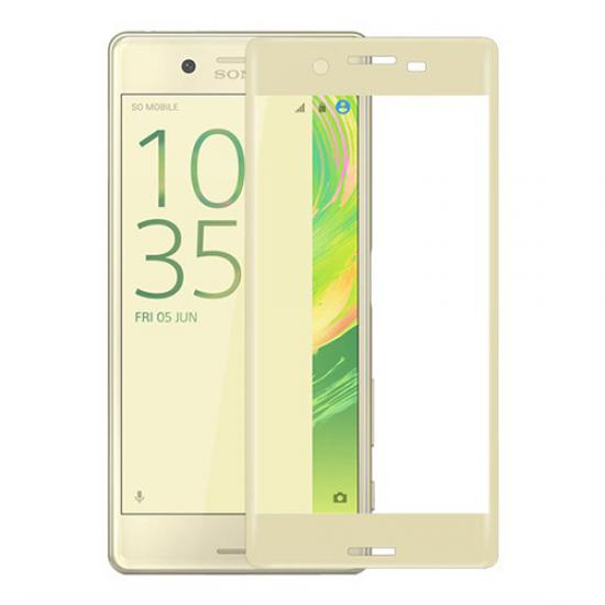 Bufalo Sony Xperia XA - Kavisli 3D Cam Ekran Koruyucu Gold