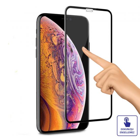 Bufalo iPhone X / XS Ekran Koruyucu 9D Temperli Cam - Siyah