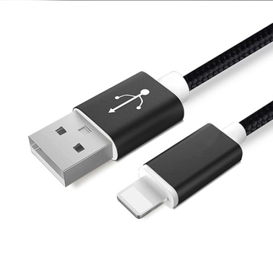 NoTech iPhone Lightning Kırılmaz USB Kablo 1.5mt Siyah