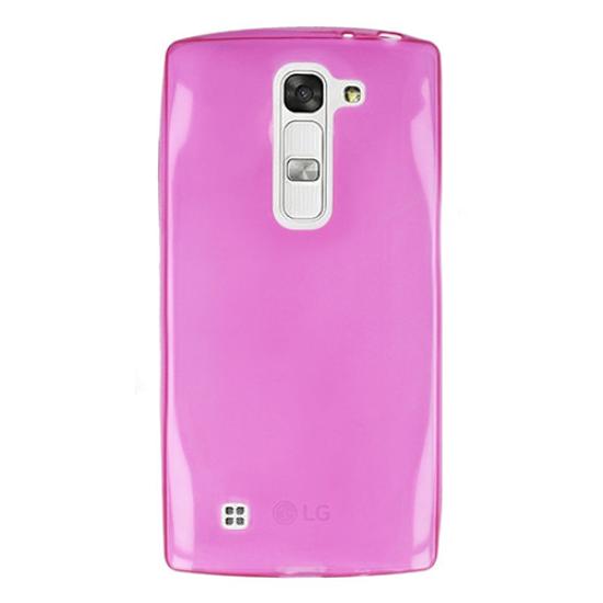 LG G4c 5.0’’ Kılıf Soft Silikon Şeffaf-Pembe Arka Kapak