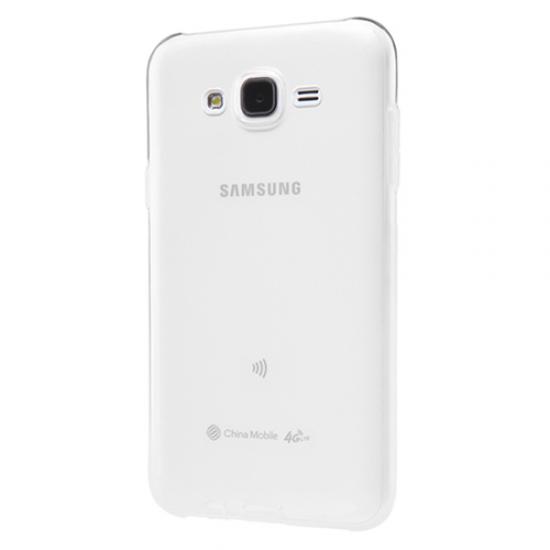 Samsung Galaxy J7 (J700) Kılıf Soft Silikon Şeffaf Arka Kapak