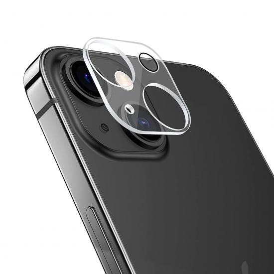 iPhone 13 Mini Kamera Lens Koruyucu 3D Cam Şeffaf Tam Kaplama