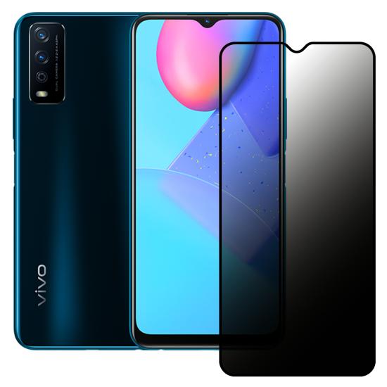 Vivo Y11s / Y20 Hayalet Privacy Gizli Cam Ekran Koruyucu Siyah