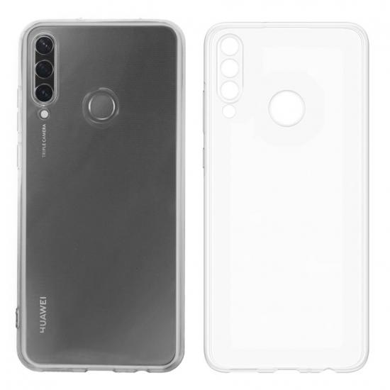 FitCase Huawei Y6p Kılıf Kamera Korumalı Silikon Şeffaf Arka Kapak