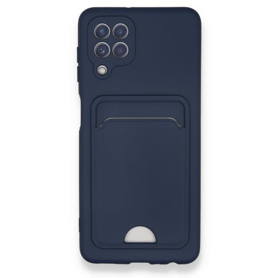 FitCase Samsung Galaxy A22 Cardy Soft Delikli Kartlık Cepli Silikon Kapak