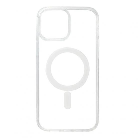 iPhone 13 Pro Max Kılıf Magsafe Özellikli Şeffaf Silikon Kapak