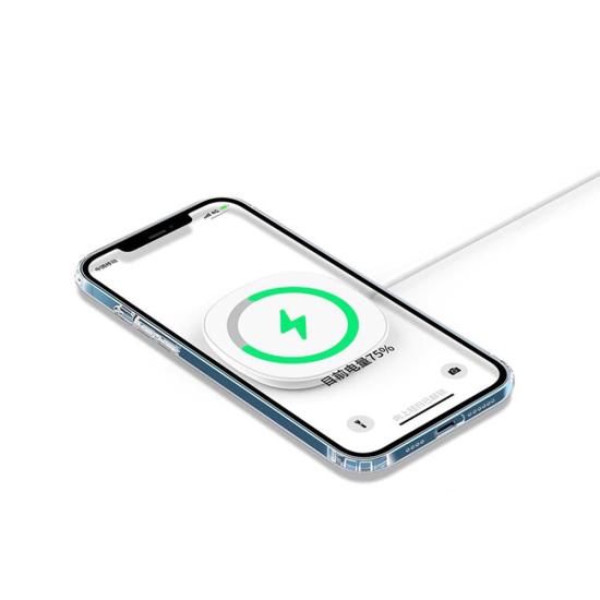 iPhone XS Max Kılıf Magsafe Özellikli Şeffaf Silikon Kapak