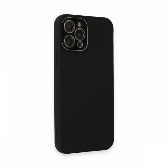 FitCase iPhone 12 Pro Glass Kamera Korumalı Lansman Silikon Kapak