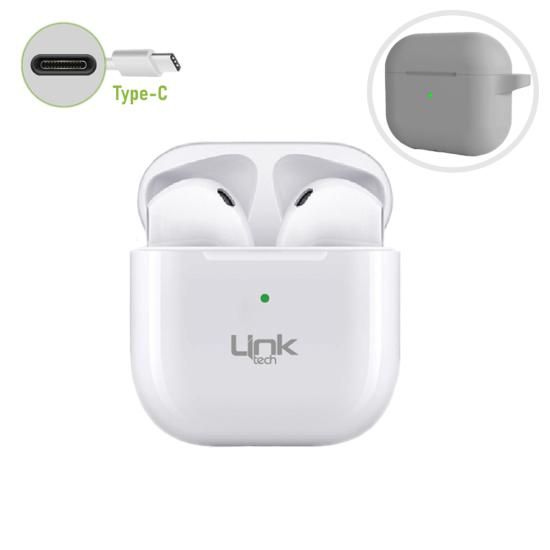 LinkTech AP01 SmartPods TWS 5.3 Bluetooth Kulaklık Type-C Beyaz