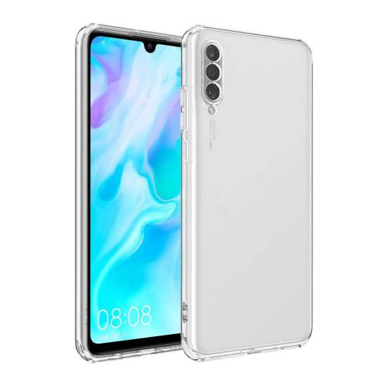 Huawei Y9S / Honor 9X Kılıf Kamera Korumalı Silikon Lux Şeffaf Kapak