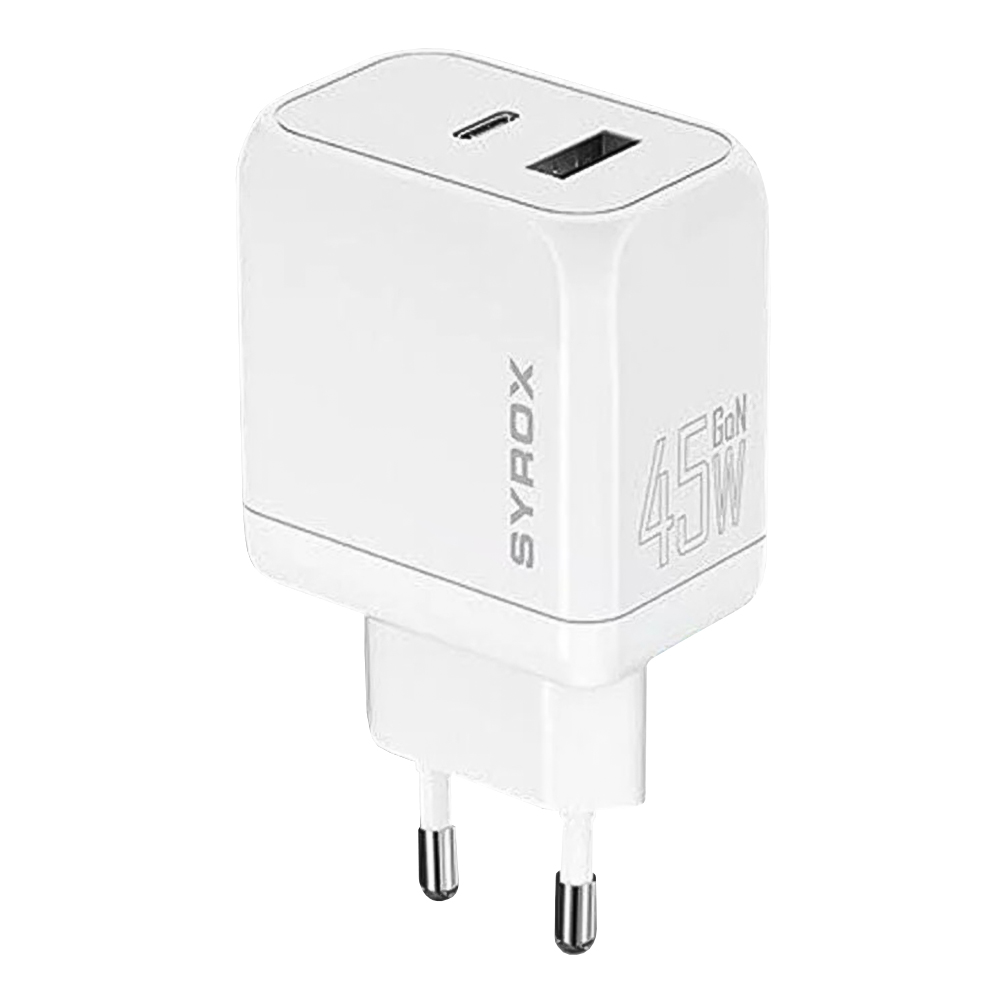 Syrox%20GAN45T%20SuperFast%2045W%20USB%203.0%20+%20PD%20GaN%20Type-C%20to%20Type-C%20Kablolu%20Şarj%20Aleti