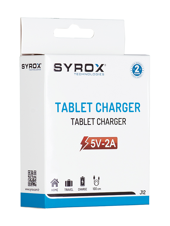 Syrox%20J12%20Tablet%20Şarj%20Aleti%20Micro%20USB%20Giriş%205V%202A