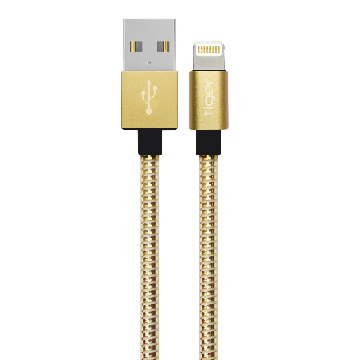 Tiger%20Lightning%203.0A%201mt%20Metal%20Hızlı%20Şarj%20USB%20Kablo%20TUC-A91-Gold-altın