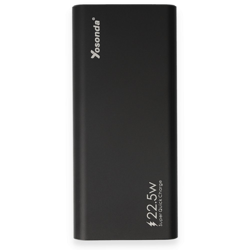 Yosonda%20A51%2022.5W%2020000%20mAh%20QC3.0%20Led%20Ekranlı%20Powerbank-Siyah